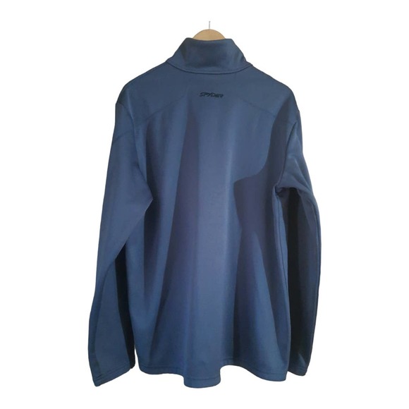 Spyder Mens 1/4 Zip Fleece Lined Gray Pullover Size XL - Picture 2 of 6
